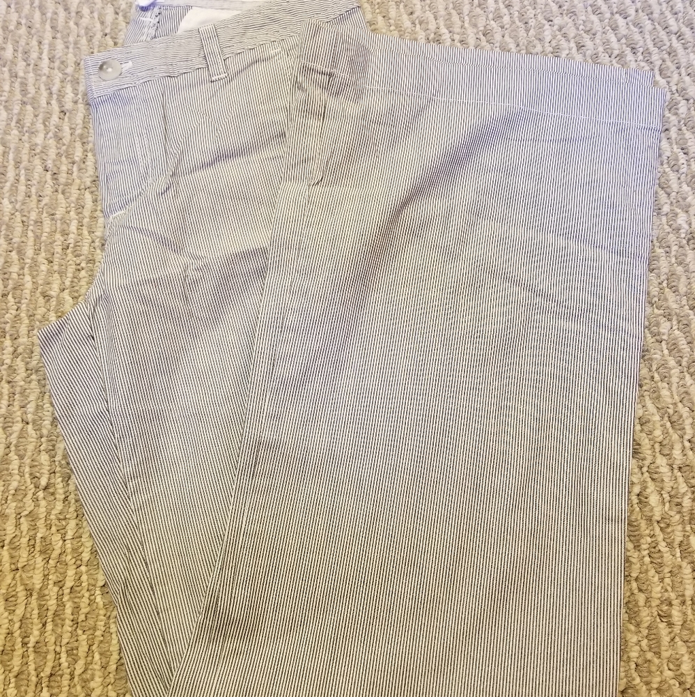 Gap wide leg pinstripe pants